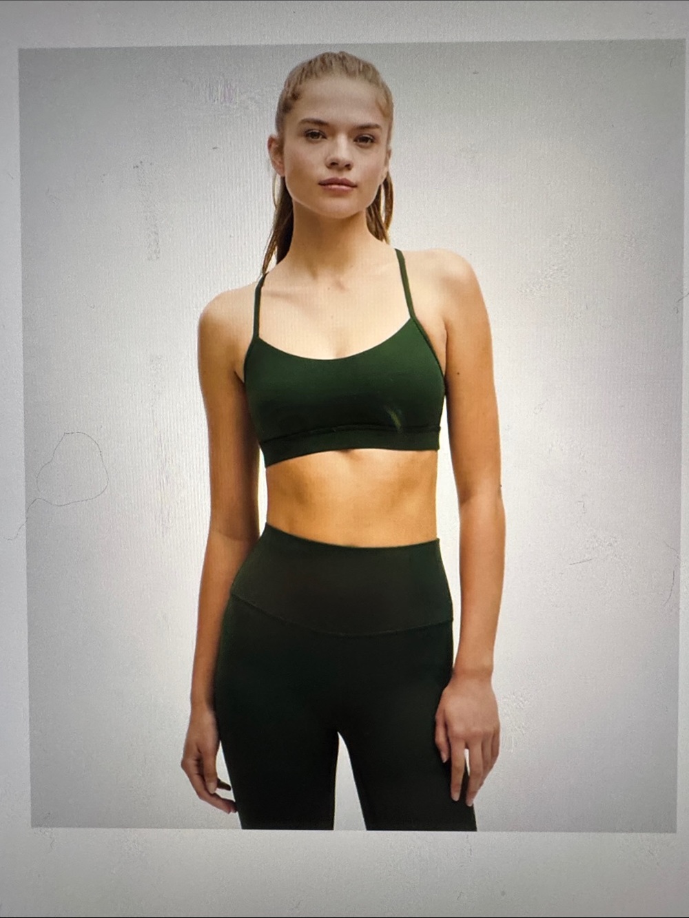 lululemon athletica Rainforest Green Flow Y Bra Nuuly, Size 12